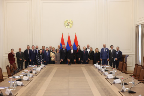 Alen Simonyan receives heads of diplomatic representations of EU member countries accredited in Armenia