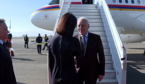 Vahagn Khachaturyan arrives in Tbilisi on official visit