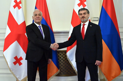 Presidents of Armenia and Georgia discussed directions of development of cooperation within framework of strategic partnership