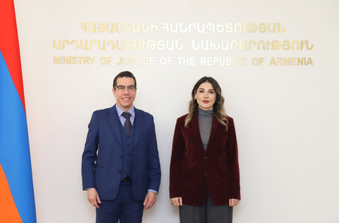 Սրբուհի Գալյանը և Բրազիլի դեսպանը անդրադարձել են իրավական փոխօգնության ոլորտում առկա համագործակցությանը