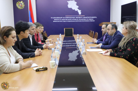 ԱՍՀ նախարարի տեղակալը հանդիպել է  Աշխատանքի միջազգային կազմակերպության ներկայացուցիչների հետ