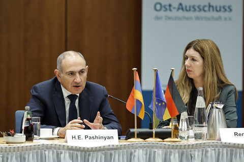 Վարչապետ Նիկոլ Փաշինյանը հանդիպել է գերմանացի մի խումբ գործարարների և տնտեսական միավորումների ներկայացուցիչների հետ