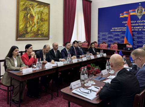 Armen Asatryan presented specifics of investigation into corruption-related criminal acts to delegation of EU Visa Liberalization Action Plan Evaluation Mission