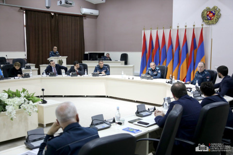 Քննարկվել են հրդեհների կանխարգելմանն ուղղված հարցեր. ՆԳՆ ՓԾ-ում տեղի է ունեցել միջգերատեսչական աշխատանքային խմբի նիստ