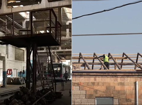 Հիմնովին վերանորոգվում են Երևանի «Էլեկտրատրանսպորտ» ՓԲԸ-ի մասնաշենքերը