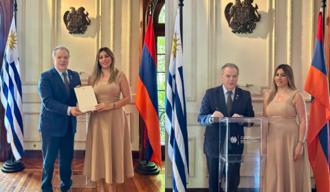 Ուրուգվայում ՀՀ դեսպանը Պունտա դել Էստեում ՀՀ պատվավոր հյուպատոսին է հանձնել նրա նշանակման հավաստագիրը
