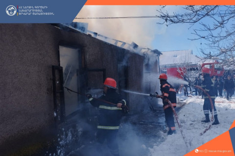 Շիրակամուտ գյուղում տեղի է ունեցել պայթյուն՝ հրդեհի բռնկմամբ