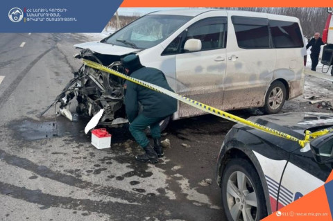 Երևան-Երասխ ճանապարհին ավտոմեքենաներ են բախվել. 4 տուժած հոսպիտալացվել է