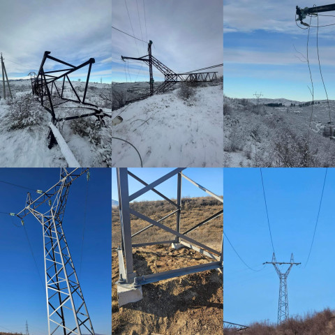Ավարտվել են Այրում 35կՎ օդային գծի վթարավերականգնողական աշխատանքները. ՀԷՑ