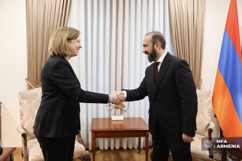 Ararat Mirzoyan and Kristina Kvien discuss steps toward implementation of 'TRIPP Route'