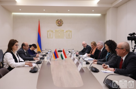 Vahe Ghalumyan receives delegation led by István Jakab