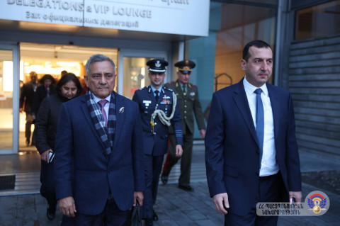 Chief of Defence Staff of Indian Armed Forces, General Anil Chauhan, arrived in Armenia