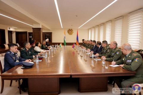 Process of cooperation between Armenia and India in defense sector discussed