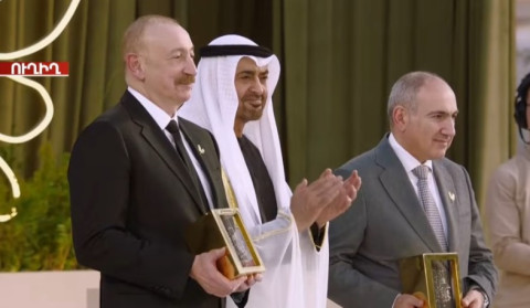 Nikol Pashinyan and Ilham Aliyev receive Zayed Award in Abu Dhabi