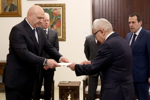 Դեսպան Սարմեն Բաղդասարյանը հավատարմագրերն է հանձնել Լիբանանի նախագահին
