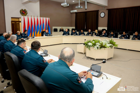 Փրկարար ծառայությունում անցկացվել է աշխատանքային խորհրդակցություն. տրվել են հանձնարարականներ