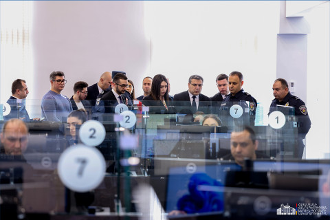 ՆԳ նախարարն այցելել է ՆԳՆ 112 օպերատիվ կառավարման կենտրոն