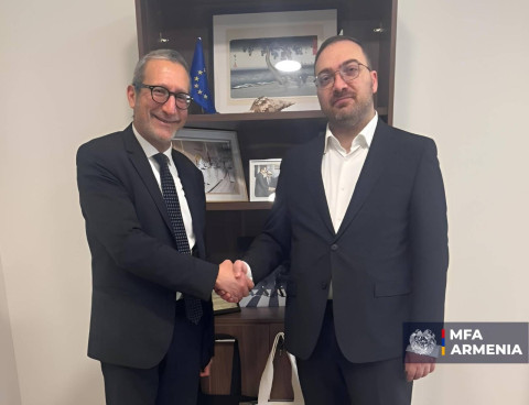 Meeting of Secretary General of MFA of Armenia with Head of Diplomatic Academy Unit of MFA of Cyprus
