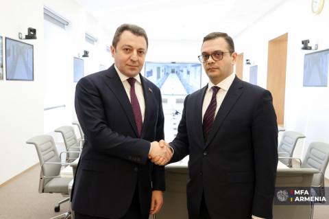 Robert Abisoğomonyan və Azərbaycan xarici işlər nazirinin müavini çoxtərəfli platformalarda etimadın artırılması tədbirlərini müzakirə ediblər
