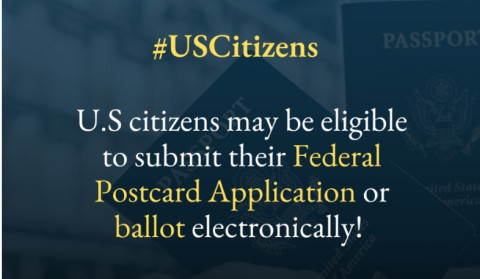 US citizens residing in Armenia can submit their ballot electronically: Embassy