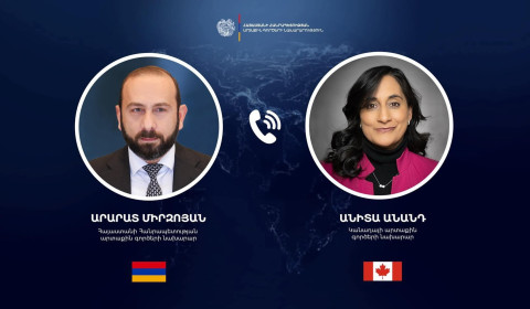 Ararat Mirzoyan and Canada’s Foreign Minister discuss situation in Middle East