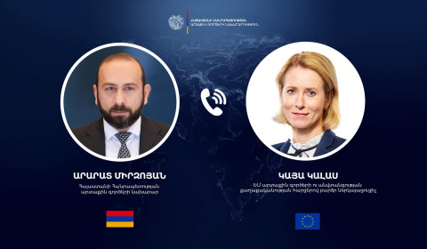 Ararat Mirzoyan və Kaya Kalas ER-Aİ tərəfdaşlığının strateji gündəliyinin həyata keçirilməsinə yönəlmiş işləri müzakirə ediblər