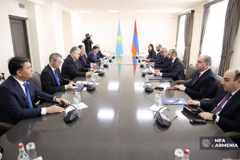 Հայաստանը Հարավային Կովկասում Ղազախստանի համար քաղաքական և առևտրատնտեսական հուսալի գործընկեր է. Կոշերբաևը՝ Միրզոյանին