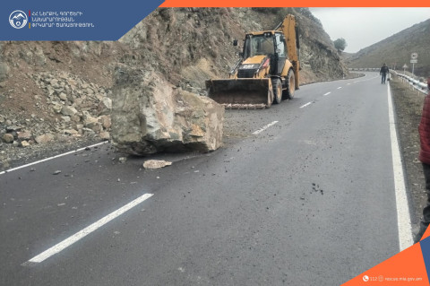 Քարաթափում Հրազդան-Բջնի ավտոճանապարհին․ ավտոճանապարհը երկկողմանի երթևեկելի է․ ՓԾ