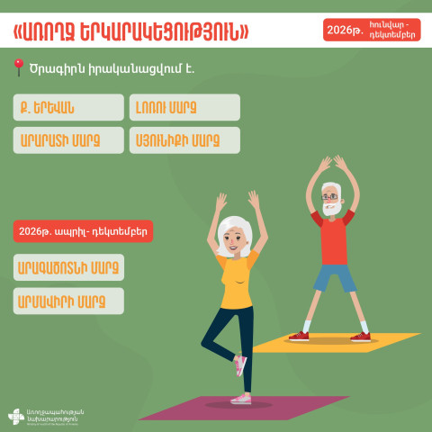 «Առողջ երկարակեցություն» հանրային առողջապահական ծրագիր տարեցների համար