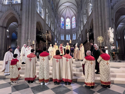 On April 25, Armenia’s Ambassador to France participated in memorial Mass at Notre-Dame Cathedral in Paris dedicated to victims of Armenian Genocide
