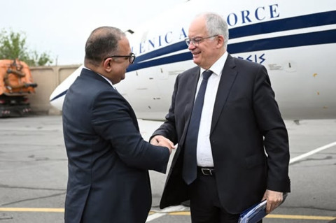 President of Greece Konstantinos Tasoulas arrived in Armenia