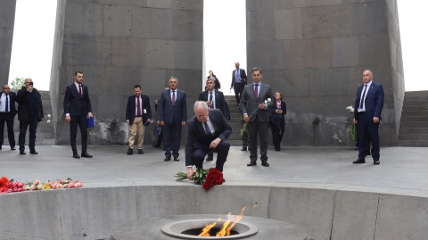 President of Greece Konstantinos Tasoulas visited Armenian Genocide Memorial Complex