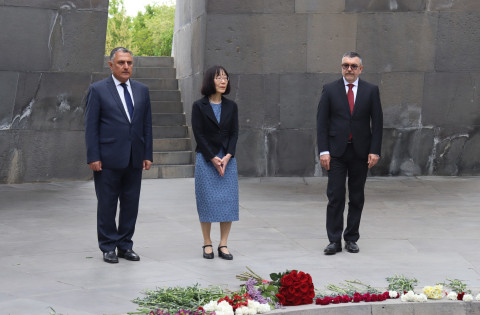 Միջազգային քրեական դատարանի նախագահ, դատավոր Տոմոկո Ականեն այցելել է Հայոց ցեղասպանության հուշահամալիր