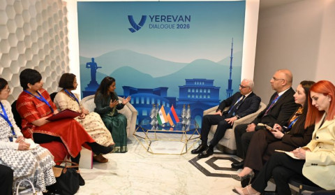 Mnatsakan Safaryan met with Indian Deputy Foreign Minister Sripriya Ranganathan