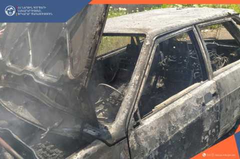 Երևանում այրվել է VAZ մակնիշի ավտոմեքենա