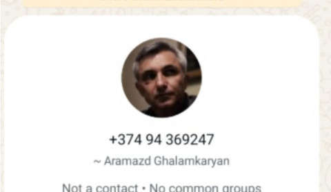 Ջրային կոմիտեի նախագահի անունով WhatsApp-ում կեղծ օգտահաշիվ է բացվել
