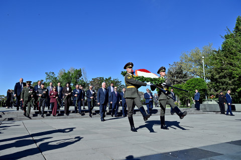 President Vahagn Khachaturyan visited Victory Park