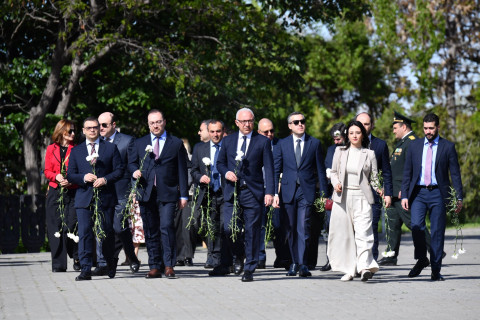 Armenia's Foreign Ministry's leadership and staff visited Victory Park