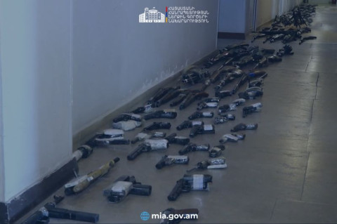 ՆԳՆ ոստիկանության միջոցառումների շնորհիվ շրջանառությունից դուրս է բերվել ապօրինի պահվող 825 միավոր զենք