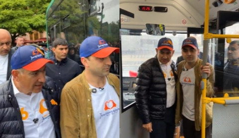 45 նոր տրոլեյբուս՝ Հանրապետության հրապարակում