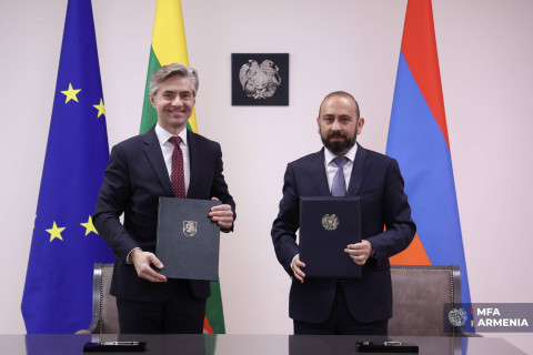 Հրապարակվել է Հայաստանի և Լիտվայի միջև ռազմավարական գործընկերության մասին համատեղ հռչակագրի տեքստը