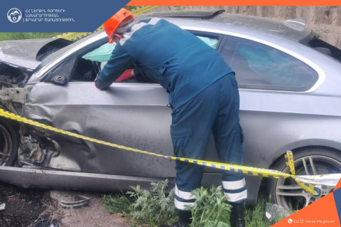 ՃՏՊ Հացիկ-Գյումրի ավտոճանապարհին. վարորդն արգելափակվել է ավտոմեքենայում