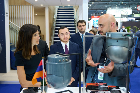 Ֆրանսիայի ԶՈՒ հարցերով լիազոր նախարարն այցելել է ՀՀ տաղավար և ծանոթացել պաշտպանական տեխնոլոգիաներին