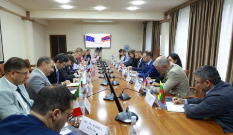 Գևորգ Պապոյանը ԵՄ դիվանագետների հետ քննարկել է հայկական արտադրանքի արտահանման ընդլայնման հարցեր