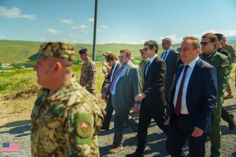 Civilian leaders and high-ranking military officials from Armenia, United States, France, and Greece observed 'Eagle Partner 2026' military exercise