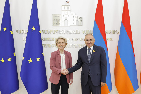 Birgə qəbul edilmiş bəyanatlar sadəcə sözlər deyil, konkret əməllərdir: Nikol Paşinyan və Ursula fon der Leyen görüşüblər