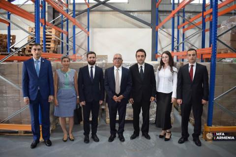 Տեղի է ունեցել Լիբանանին տրամադրված մարդասիրական օգնության հանձնման պաշտոնական արարողությունը