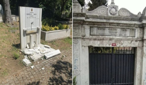 İstanbuldakı Müqəddəs Karapet Erməni Kilsəsinin qəbiristanlığında vandalizm