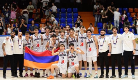 Բասկետբոլի Հայաստանի Մ16 հավաքականը՝ Եվրոպայի C դիվիզիոնի առաջնության ոսկե մեդալակիր