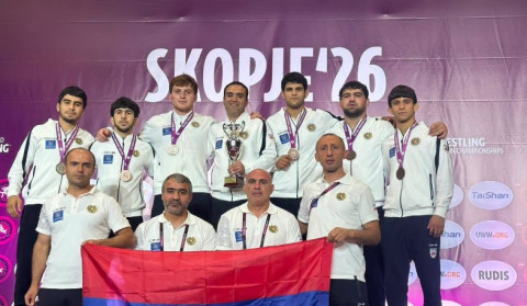 Ազատ ոճի ըմբշամարտի Մ-20 տարեկանների Հայաստանի հավաքականը ԵԱ թիմային պայքարում գրավել է 3-րդ հորիզոնականը